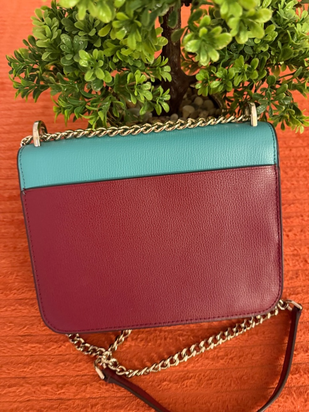 kate spade Colorblock Crossbody in Teal, Pink & Burgundy - Picture 6 of 16